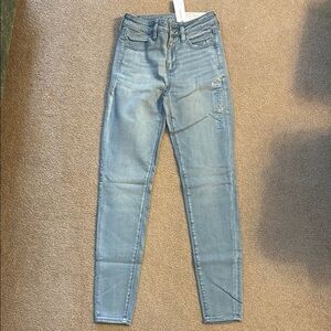 Women's Light Blue Hi-rise Jegging Jeans American Eagle